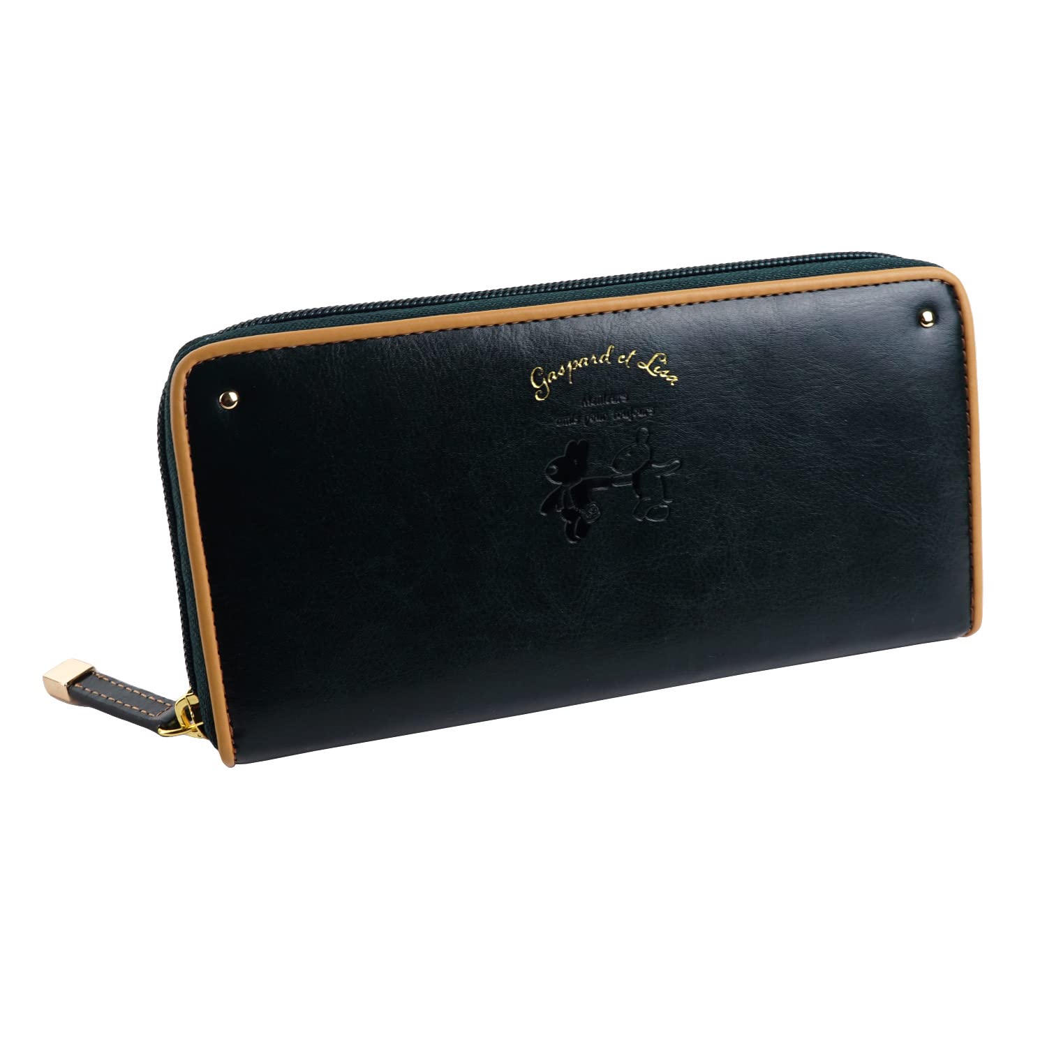 

Eemono Lisa and Gaspard Lisa Gaspard Long Wallet with Round Zipper, Women s Wallet with Embossed and Foil Stamping, Coin Purse, Cute Character
