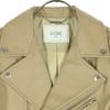SLOBE IENA Long Sleeve Leather Double Riders Jacket 38 Sheep Leather Women Used