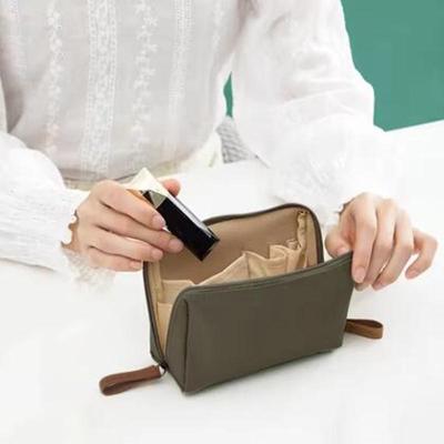 Waterproof Large Capacity Makeup Bag Multiple Colors Nylon Travel Storage Partitioned Cosmetic Pouch Handbag Lipstick Pack