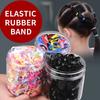 500pc/Box Girls Colorful Disposable Rubber Bands Gum For Ponytail Holder Elastic Hair Bands Fashion Hair Accessories