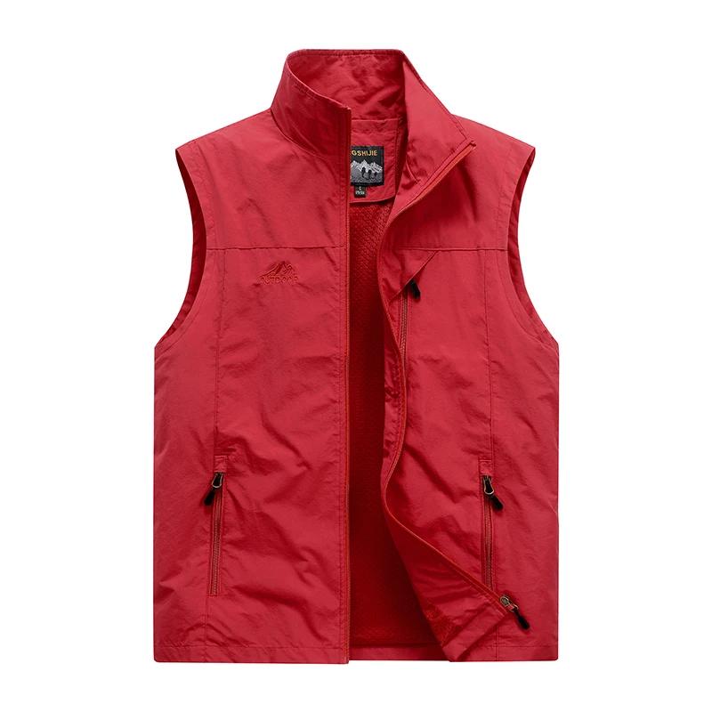 Outdoor Mountaineering Camping Windproof Breathable Vest for Men in Spring Autumn Comfortable Warm Cozy Vest