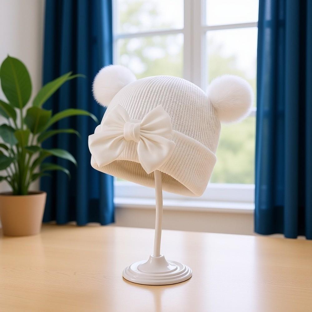 Hip Hop Baby Winter Hats Double Pom-Pom Warm Bonnet Fashion Children Beanie Caps  Outdoor
