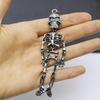 Creative Retro Skull Earrings - Exaggerated Halloween Style Skeleton Alloy Accessories