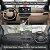 For Geely Geometry C     Car Inner Black Suede Leather Dashboard Cover Dash Mat Carpet Cape Cushion DashMat Pad