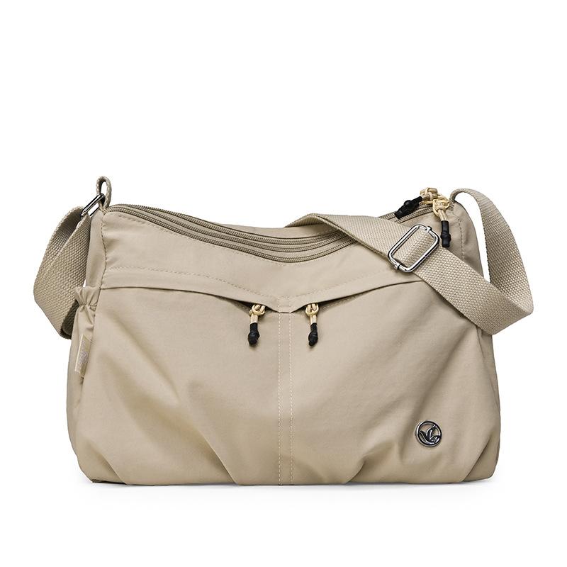 

Водоотталкивающая нейлоновая сумка Однотонная женская сумка через плечо хаки