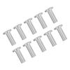 10Pcs Stainless Steel Protector Sleeves High Tensile Strength Anti Fatigue Weatherproof Cable Railing Protector Sleeves