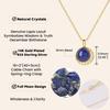 [KOAI] Lapis Lazuli December Birthstone Moon Necklace 14K Gold 925 Silver Chain Women's