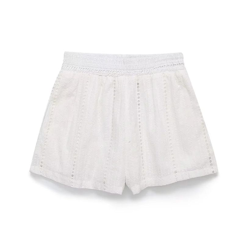 Jnleaog Summer New Women's Clothing Fashion Style Cut Out Embroider High Waist Casual Shorts 8741229 250