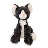 The Latest Sitting Black Long-legged Devon Cat Kawaii Stuffed Plush Toy Doll, Cartoon Animation, Cute Gift for Children