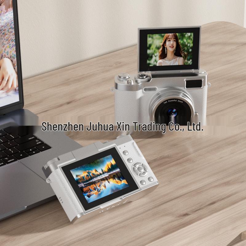 Retro Ultra-Clear Flip Screen CCD Card Camera for Students