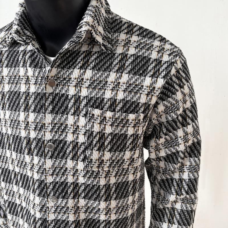Herren S Locker Geschnittene Karierte Jacke Koreanischer Stil Mode Lässige Oberbekleidung