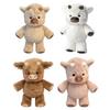 45CM Simulation Cattle Animals Plush Toys Cartoon Milk Cow Plush Doll Soft Stuffed Sweater Cow Pillow Home Decoration Toy