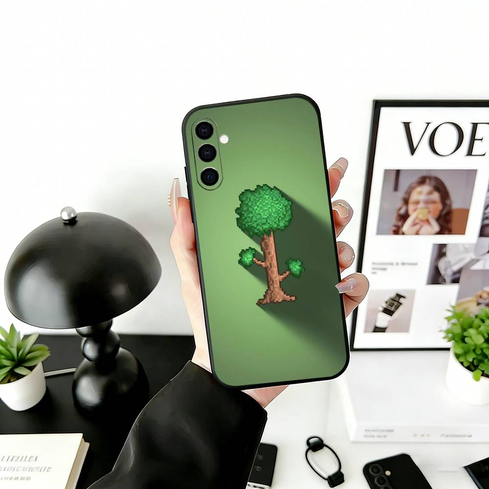 T-Terraria G-Spiel Handyhülle Für Samsung Galaxy A73,A72,A71,A70,A53,A52,A51,Weiche Silikon Schwarze Hülle