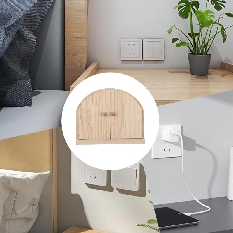 Copri Interruttori Moda Meccanismo di Sicurezza Si Fonde con la Decorazione Legno Naturale Durabilità e Facile Installazione