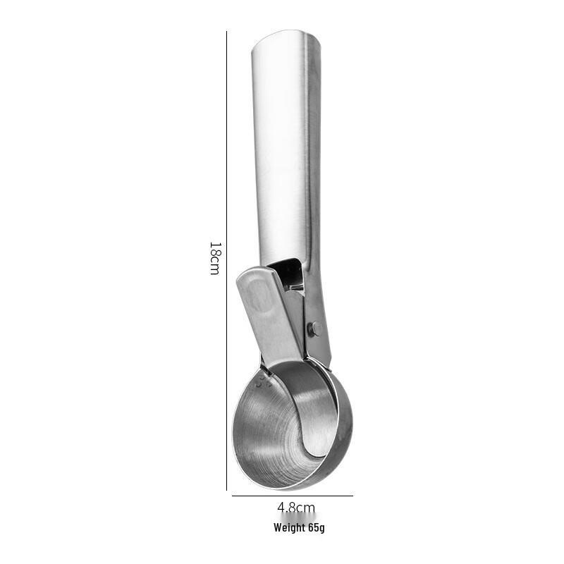 Stainless Steel Spring-Loaded Ice Cream Scoop Set