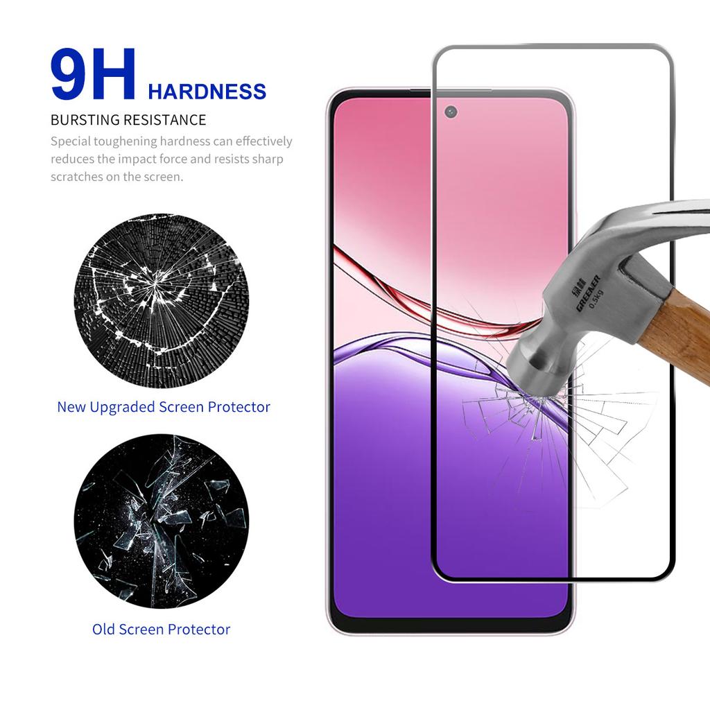 RURIHAI 10Pcs For Oppo A5 Pro 5G High Aluminium-Silicon Glass Film 0.26mm 2.5D Screen Protector