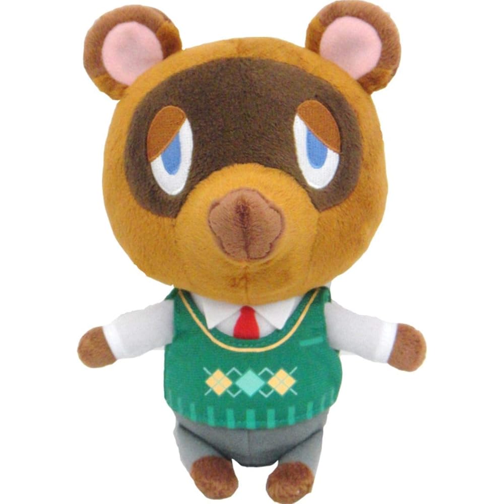Sanei Boeki Animal Crossing All Star Collection Tanuki Plush Toy 11x17x19.5cm