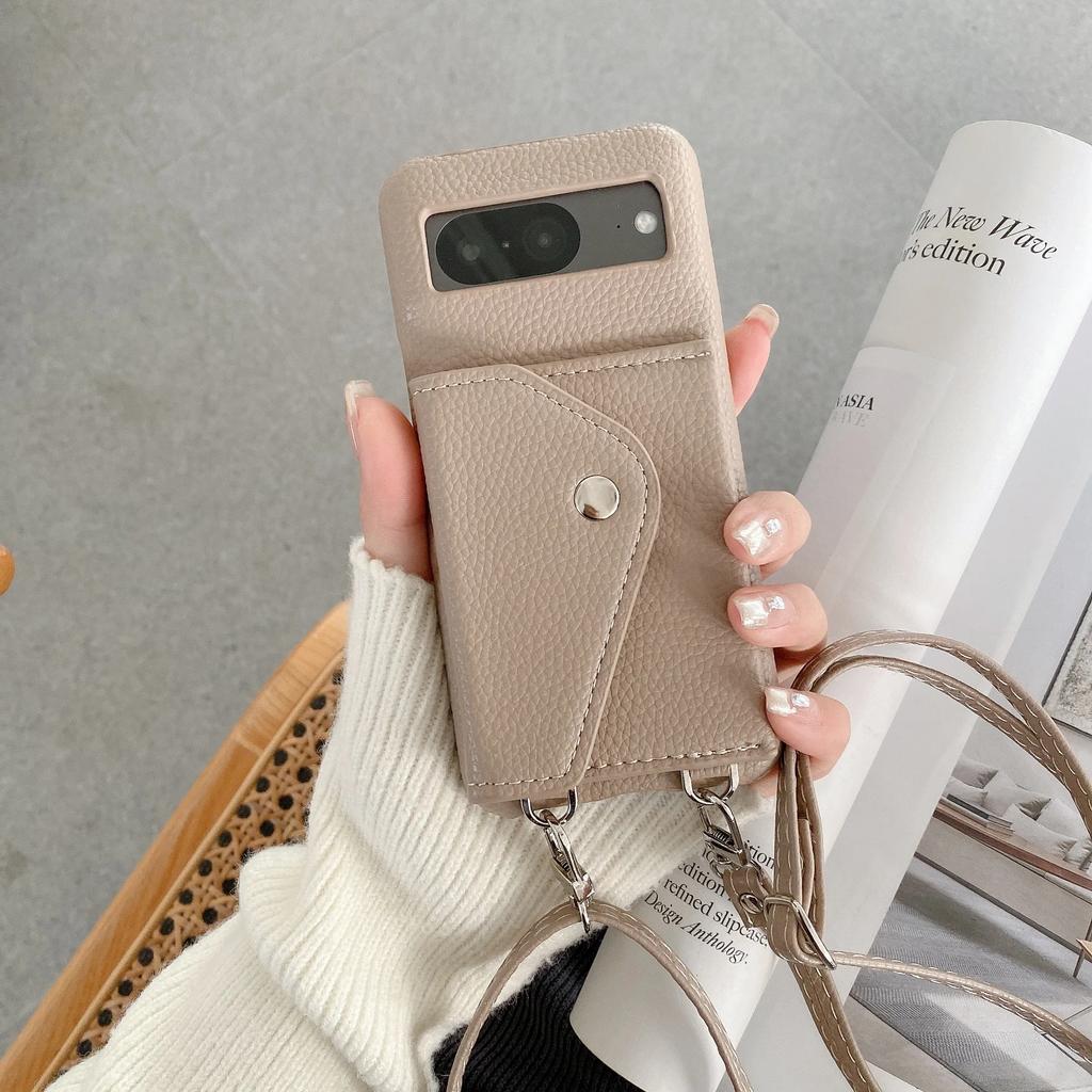 Crossbody Wallet with Card Holder Phone Case for Google Pixel 9 Pro Xl 8 7 6 8A 7A 6A PU Leather Protective Shockproof Cover
