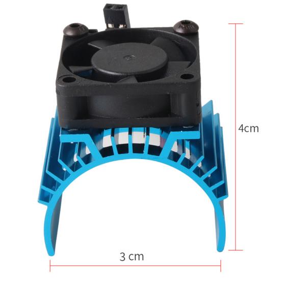 Metal 540 Brushless Motor Heatsink Part with Cooling Fan for 1/10 HSP RC Car