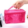 Women's Hand Makeup Bag Alphabet Color Square Travel Hand Storage Toiletry Bag