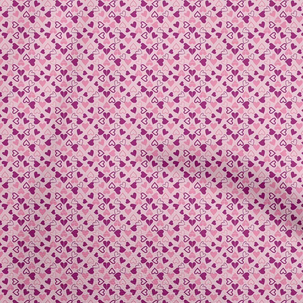 oneOone Cotton Flex Dark Mustard Fabric Hearts Print   Craft Projects Decor Fabric Printed By The Yard 40 Inch