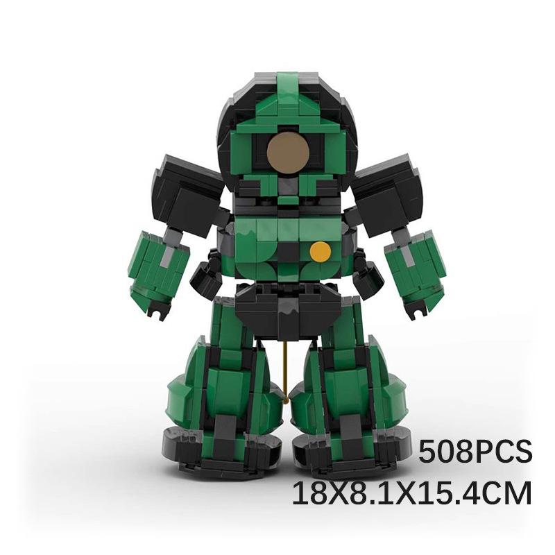 Building Blocks Compatible With Sd Big Magic Red Char Char Duck Intelligence Assembly Kids Robot Model