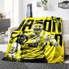 Jadon Sancho Borussia Dortmund Football Print Flannel Blanket Soft Warm Throw Blanket Soccer Fan Sofa Bed Decor