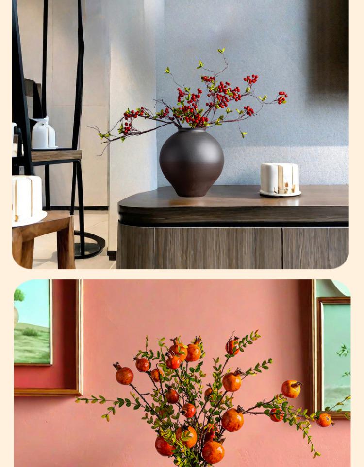 Jingdezhen Ceramic Vase: Retro Chinese Pottery for Living Room or Dining Table Flower Arrangements.