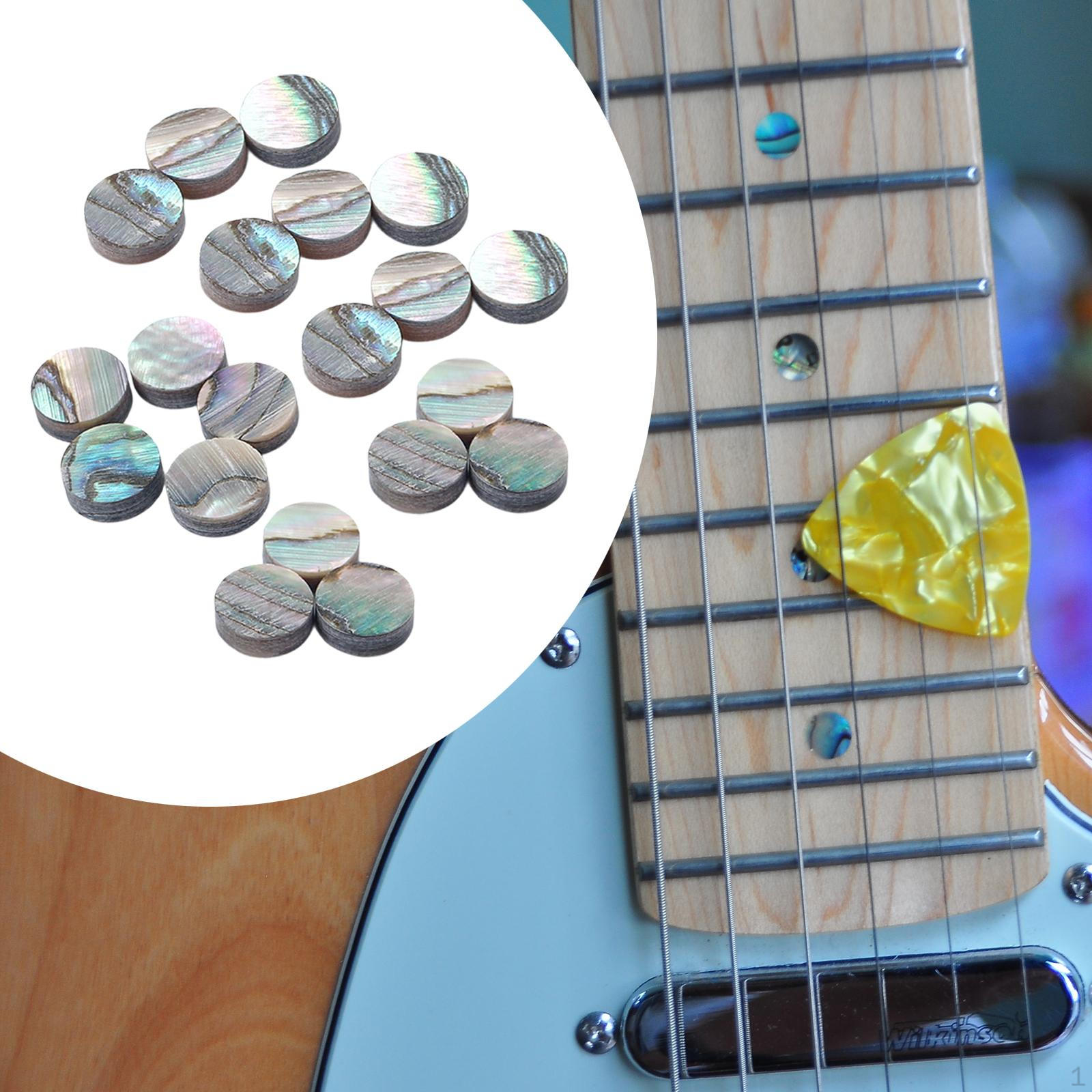 

20 Count Guitar Inlay Dots for Fingerboard Use, Decorative Markers Bass Instruments 4.0mm