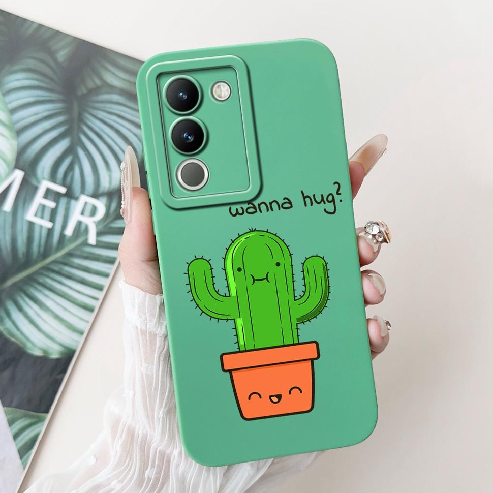 For Vivo Y200 Casing V2307 Stylish Sunflower Cartoon Girls Cover Case For Vivo Y 200 V29E V 29E Y200 5G Soft Fundas Capa 6.67"