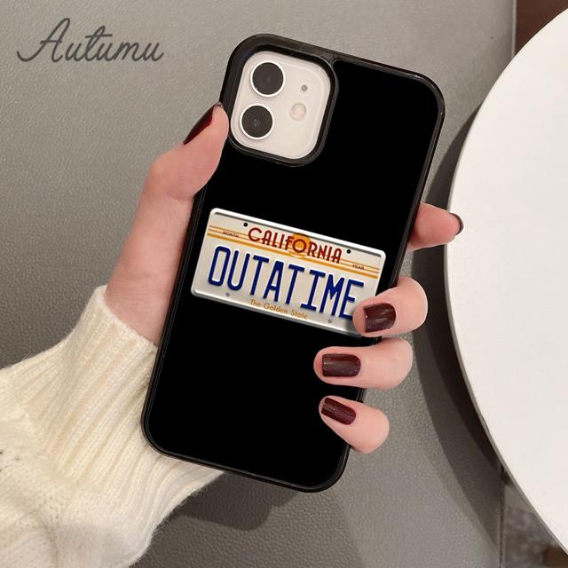 

Чехол для телефона с номерным знаком «Назад в будущее» для iPhone 11 12 13 14 Pro Max mini XR XS SE 2020 6S 7 8 Plus Samsung Galaxy S21 S22 iPhone 6plus