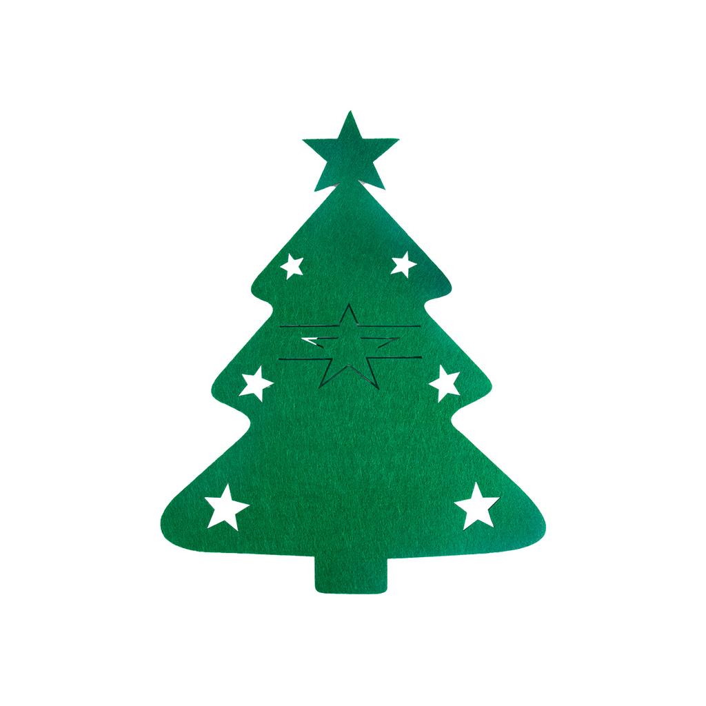 4/8pcs Christmas Knife Fork Holder Felt Xmas Tree Star Shape Pocket Cutlery Bag New Year Party Dinner Table Decoration Organizer
