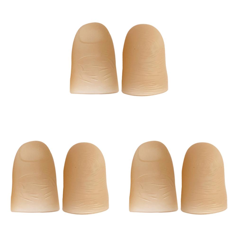 

6шт индукционные силиконовые светодиодные лампы для пальцев для производительности (синий)