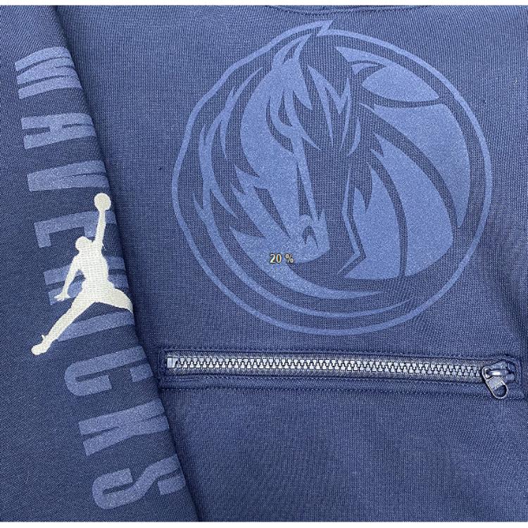 Jordan X Mikina NBA Dallas Mavericks Měkká Pohodlná Dětská mikina Tmavě modrá 3Y2B7FELP-MAV