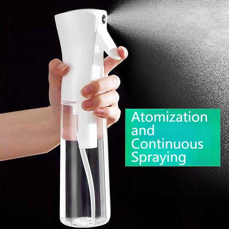 High Pressure Continuous Spray Bottle for Hair Care Makeup Water Mist Sprayer Separate Refillable Press Bottle Press Mist Spray