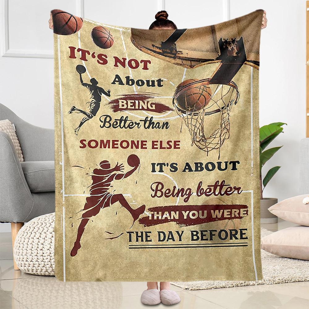 Basketball Faith Strength Blankets are suitable for living rooms, bedrooms, camping, and other places, making them an ideal choice for gifts.