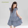 Girls' Sleeveless Plaid Cotton Dress