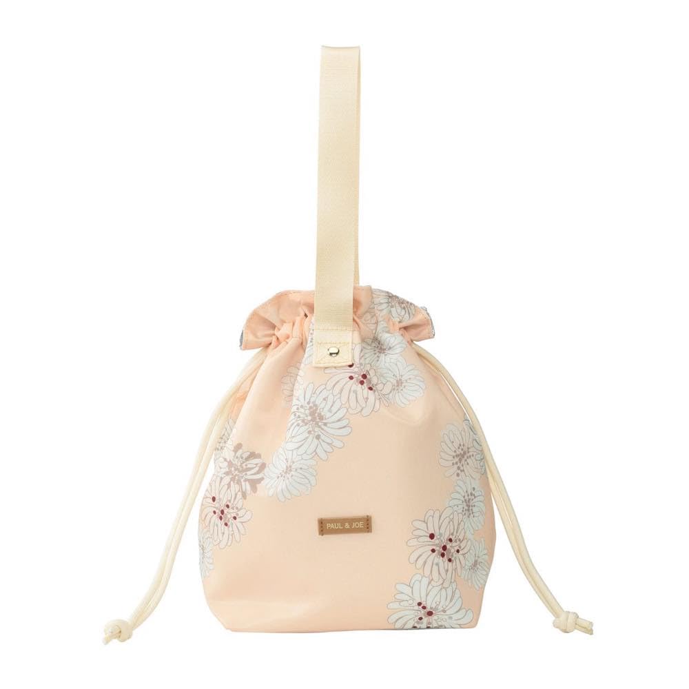 Paul Joe Break Time Marks Lunch Drawstring Bag in Chrysanthemum Nude Pink & (PAJB-TB08-PK)