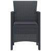 Garden Chair 4 pcs Anthracite 53 x 49 x 85 cm Polypropylene