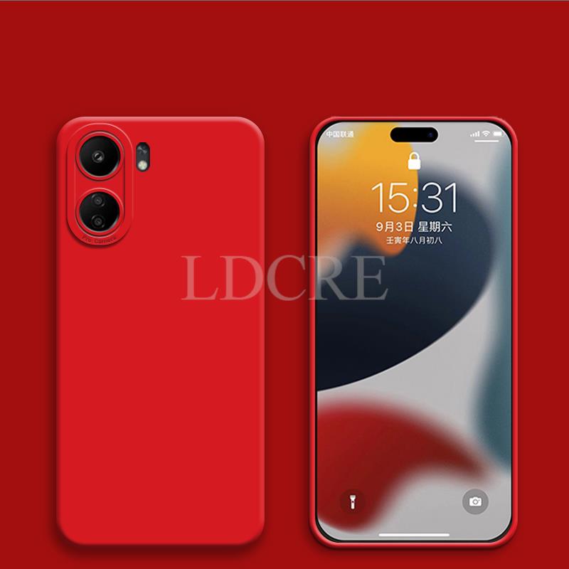For Xiaomi POCO C65 Case Popular Liquid Silicone New Camera Protector Cover POCO C65 Case TPU Phone Case POCO C65 Cover