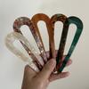 2PC 2025 New U Shaped Hair Stick Vintage French Hair Pin Women Acetate Hair Accessories DIY Retro Hairstyle Tool New Hair Clips