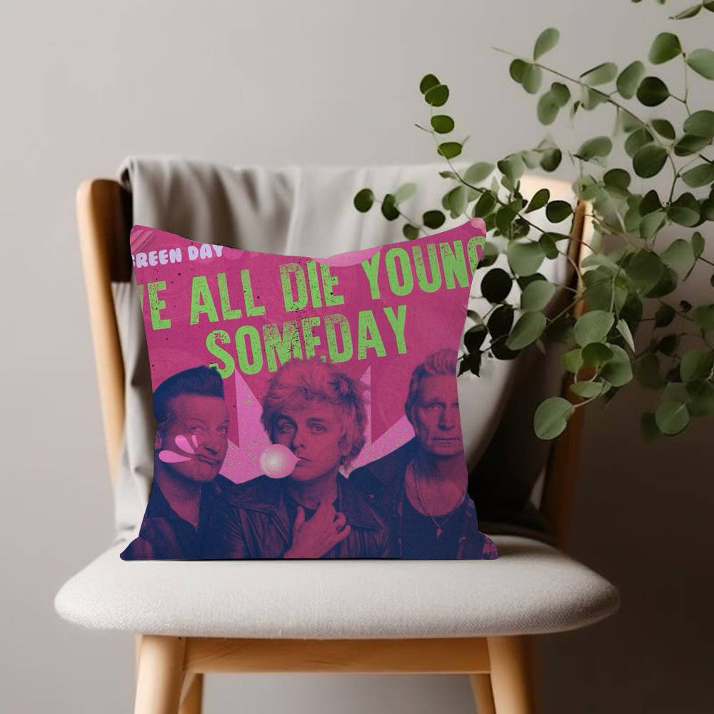 Green DayMusic Rock Band pillow cover sofa cushion cover home room decoration children gift