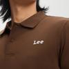 Lee Men's Small Embroidered Logo Lightweight Short-Sleeve Polo Shirt
