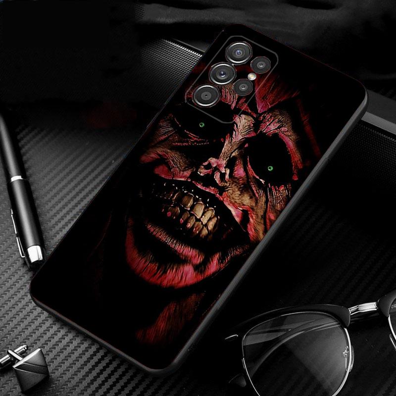 

Phone Case For Samsung Galaxy S25 S24 S23 S22 S21 Ultra S24 S23 S22 S21 S25 Plus S24 S20 FE Demon Face Evil Ghost S23Plus