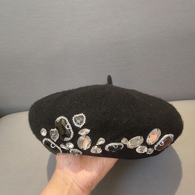 Berretto autunnale e invernale  cappello caldo in lana  Donna  Femminile Caldo Versatile cappello a zucca