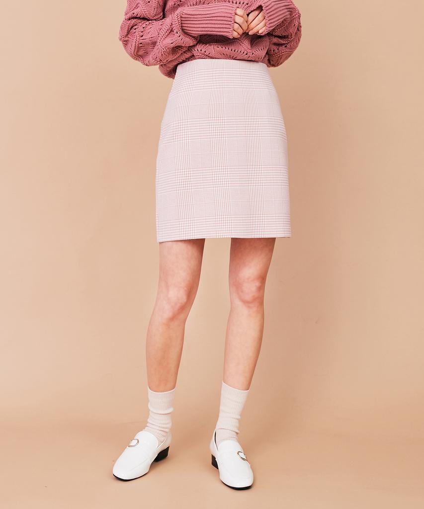 THE VERY THING T/Glen Check A Line Mini Skirt_Pk