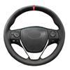 Hand Sewing Car Steering Wheel Wrap For Toyota Corolla Fielder 2014 2015 2016 2017 2018 2019 2020 Braid On the Steering Wheel
