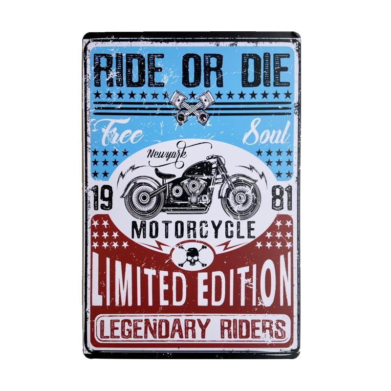 Vintage Metal Tin Sign D Plaque Garage Gas Station Living Room Mentos Home Motorcycle Wall Decor