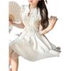 Französisches Nationalstil Jacquard A-Linien Kleid - Taillenbetonend, Schlankmachend, Hochtailliert Sommer Mode