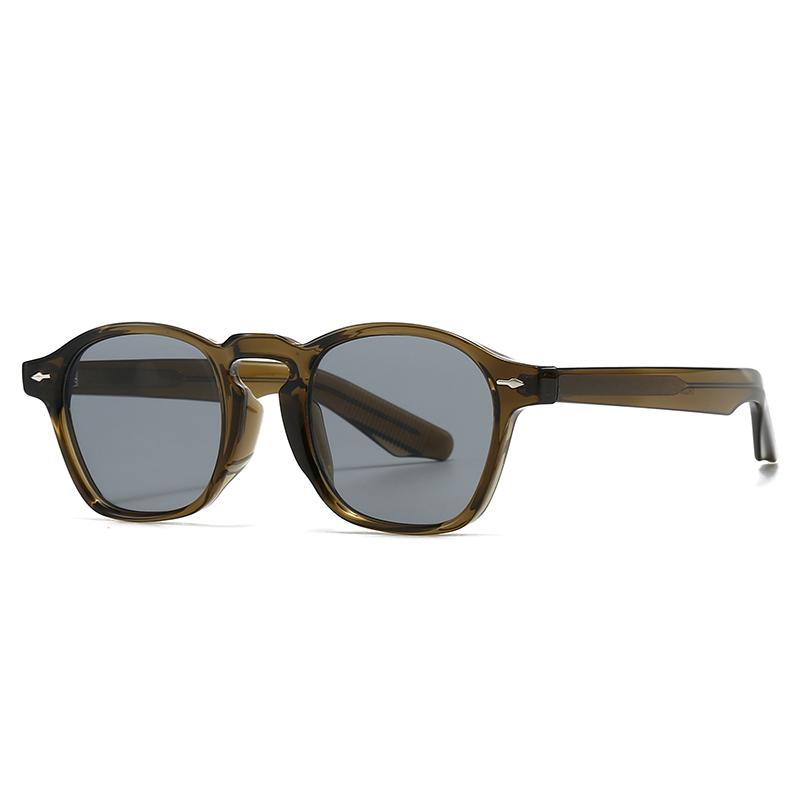 European And American  Trendy Street Style Retro Artistic Acrylic Insert Sunglasses Modern Charm Ins Sunglasses 28058